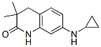 2(1H)-Quinolinone,  7-(cyclopropylamino)-3,4-dihydro-3,3-dimethyl- Struktur