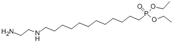 DIETHYL-12-[(AMINOETHYL)AMINO]DODECYLPHOSPHONATE Structure