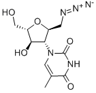 2,5-ANHYDRO-1-AZIDO-1,3-DIDEOXY-3-(3,4-DIHYDRO-5-METHYL-2,4-DIOXO-1(2H)-PYRIMIDINYL)-L-MANNITOL Struktur