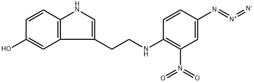 N-(4-azido-2-nitrophenyl)-5-hydroxytryptamine Struktur