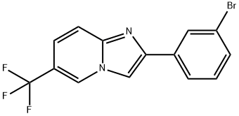 2-(3-Bromo-phenyl)-6-trifluoromethyl-imidazo[1,2-a]pyridine Struktur