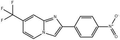 2-(4-Nitro-phenyl)-7-trifluoromethyl-imidazo[1,2-a]pyridine Struktur