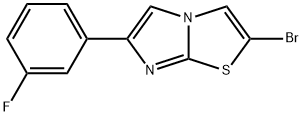 2-Bromo-6-(3-fluoro-phenyl)-imidazo[2,1-b]thiazole Struktur