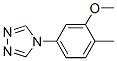 4H-1,2,4-Triazole,  4-(3-methoxy-4-methylphenyl)- Struktur