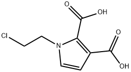 1-(2-chloroethyl)-1Hpyrrole-2,3-dicarboxylic acid Struktur