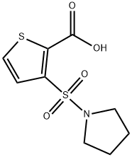 3-(1-pyrrolidinylsulfonyl)-2-thiophenecarboxylic acid(SALTDATA: 0.14NaCl) Struktur