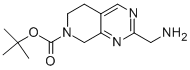 PYRIDO[3,4-D]PYRIMIDINE-7(6H)-CARBOXYLIC ACID, 2-(AMINOMETHYL)-5,8-DIHYDRO-, 1,1-DIMETHYLETHYL ESTER Struktur