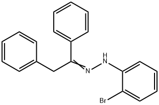 N-(2-BROMOPHENYL)-N''-(1,2-DIPHENYLETHYLIDENE)HYDRAZINE Struktur