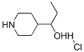 4-PIPERIDINEMETHANOL, .ALPHA.-ETHYL-, HYDROCHLORIDE Struktur