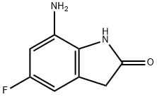 7-Amino-5-fluoroindolin-2-one Struktur