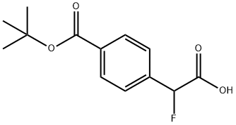 2-(4-(TERT-BUTOXYCARBONYL)PHENYL)-2-FLUOROACETIC ACID Struktur