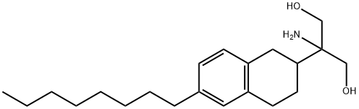 1,3-Propanediol, 2-aMino-2-(1,2,3,4-tetrahydro-6-octyl-2-naphthalenyl)- Struktur