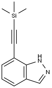 1H-INDAZOLE, 7-[2-(TRIMETHYLSILYL)ETHYNYL]- Struktur