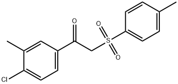 1-(4-chloro-3-methylphenyl)-2-[(4-methylphenyl)sulfonyl]-1-ethanone Struktur