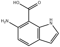 1H-Indole-7-carboxylic acid, 6-aMino- Struktur