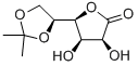 5,6-O-Isopropylidene-L-gulonic acid-1,4-lactone Struktur