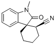 (1R,2S)-1'-METHYL-2'-OXOSPIRO[CYCLOHEXANE-1,3'-INDOLINE]-2-CARBONITRILE Struktur