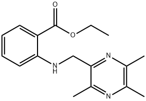 2-[[(3,5,6-TRIMETHYL-2-PYRAZINYL)METHYL]AMINO]BENZOIC ACID ETHYL ESTER Struktur