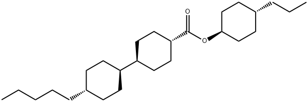 (反式,反式)-4'-戊基-[1,1'-聯(lián)環(huán)己烷]-4-羧酸 反式-4-丙基環(huán)己基酯 結(jié)構(gòu)式