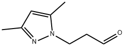 1H-Pyrazole-1-propanal,  3,5-dimethyl- Struktur