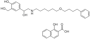 Salmeterol xinafoate Struktur