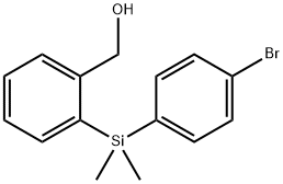 {2-[(4-Bromophenyl)dimethylsilyl]phenyl}methanol Struktur