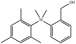 {2-[Dimethyl(2,4,6-trimethylphenyl)-silyl]phenyl}methanol Struktur