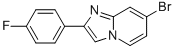 7-Bromo-2-(4-fluoro-phenyl)-imidazo[1,2-a]pyridine Struktur