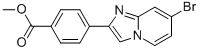 4-(7-Bromo-imidazo[1,2-a]pyridin-2-yl)-benzoic acid methyl ester Struktur