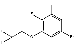 5-ブロモ-1,2-ジフルオロ-3-(2,2,2-トリフルオロエトキシ)ベンゼン 化學(xué)構(gòu)造式