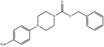 1-Piperazinecarboxylic acid, 4-(4-aMinophenyl)-, phenylMethyl ester Struktur