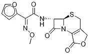 (αZ)-α-(MethoxyiMino)-N-[(5aR,6R)-1,4,5a,6-tetrahydro-1,7-dioxo-3H,7H-azeto[2,1-b]furo[3,4-d][1,3]thiazin-6-yl]-2-furanacetaMide Struktur