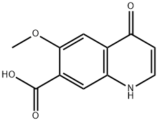 6-METHOXY-4-OXO-1,4-DIHYDRO-QUINOLINE-7-CARBOXYLIC ACID Struktur