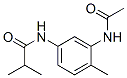 Propanamide,  N-[3-(acetylamino)-4-methylphenyl]-2-methyl- Struktur