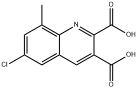 6-CHLORO-8-METHYLQUINOLINE-2,3-DICARBOXYLIC ACID Struktur