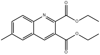 6-METHYLQUINOLINE-2,3-DICARBOXYLIC ACID DIETHYL ESTER Struktur