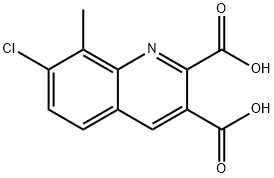 7-CHLORO-8-METHYLQUINOLINE-2,3-DICARBOXYLIC ACID Struktur