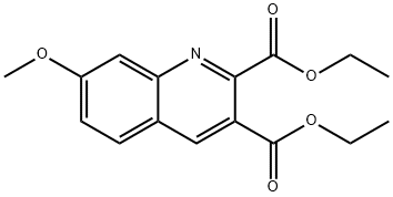 7-METHOXYQUINOLINE-2,3-DICARBOXYLIC ACID DIETHYL ESTER Struktur