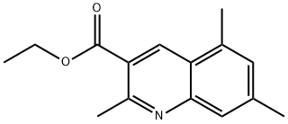 2,5,7-TRIMETHYLQUINOLINE-3-CARBOXYLIC ACID ETHYL ESTER Struktur