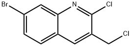 7-Bromo-2-Chloro-3-chloromethylquinoline Struktur