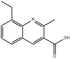 8-ETHYL-2-METHYLQUINOLINE-3-CARBOXYLIC ACID Struktur