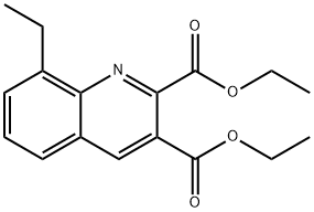 8-ETHYLQUINOLINE-2,3-DICARBOXYLIC ACID DIETHYL ESTER Struktur