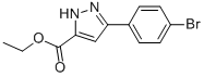 ETHYL 3-(4-BROMOPHENYL)-1H-PYRAZOLE-5-CARBOXYLATE Struktur