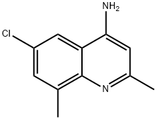 4-Amino-6-chloro-2,8-dimethylquinoline Struktur