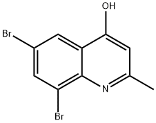 6,8-DIBROMO-2-METHYL-4-QUINOLINOL Struktur