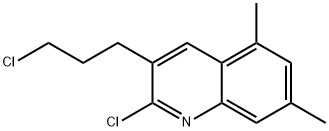 2-CHLORO-3-(3-CHLOROPROPYL)-5,7-DIMETHYLQUINOLINE Struktur