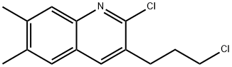 2-CHLORO-3-(3-CHLOROPROPYL)-6,7-DIMETHYLQUINOLINE Struktur