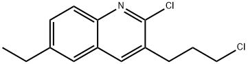 2-CHLORO-3-(3-CHLOROPROPYL)-6-ETHYLQUINOLINE Struktur