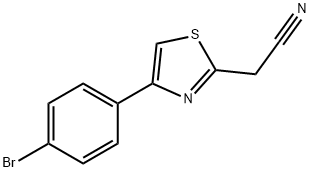 4-(4-Bromophenyl)-2-thiazoleacetonitrile Struktur