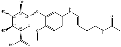 6-hydroxymelatonin glucuronide Struktur